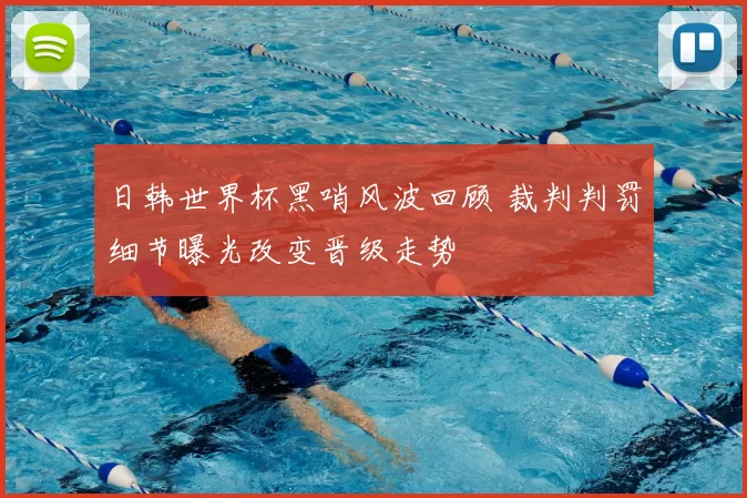 日韩世界杯黑哨风波回顾 裁判判罚细节曝光改变晋级走势